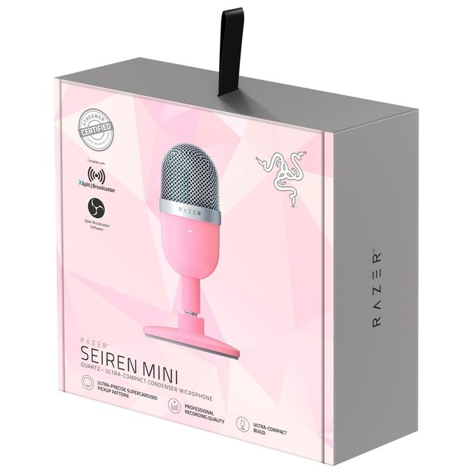 Razer RZ19-03450200-R3M1 Razer Seirēn Microfono da Tavolo USB Condensatore 14 mm Supercardioide colore Rosa