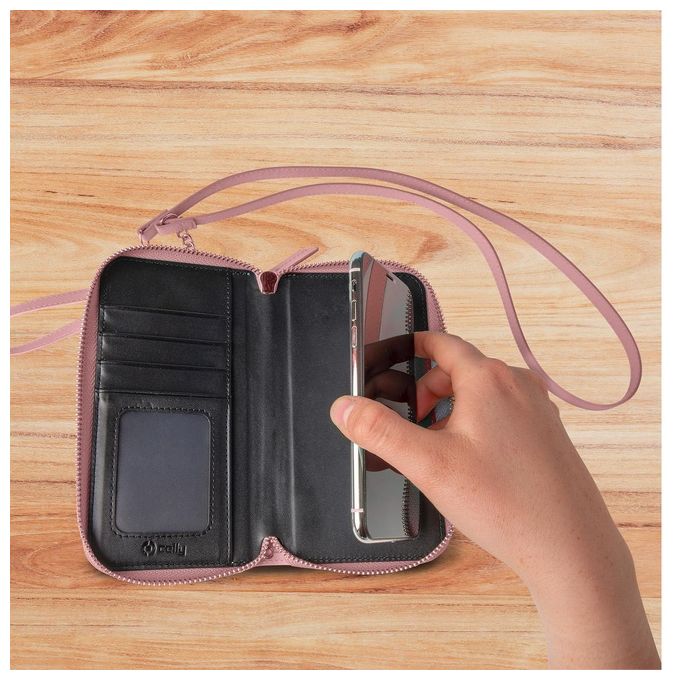Celly Venere Pochette per Smartphone fino a 6.5'' Rosa