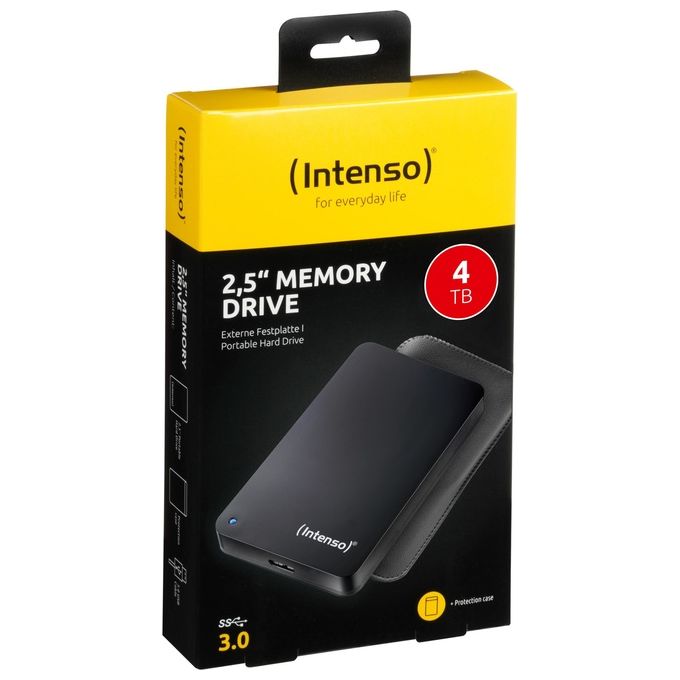 Intenso 6023512 Memory Drive Disco Rigido Esterno 4000 GB USB 3.0 2.5'' colore Nero