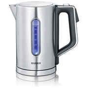 Severin 3418 WK 3418 Bollitore elettrico 1,7 L 3000 W Termostato regolabile Acciaio inossidabile spazzolato-Nero