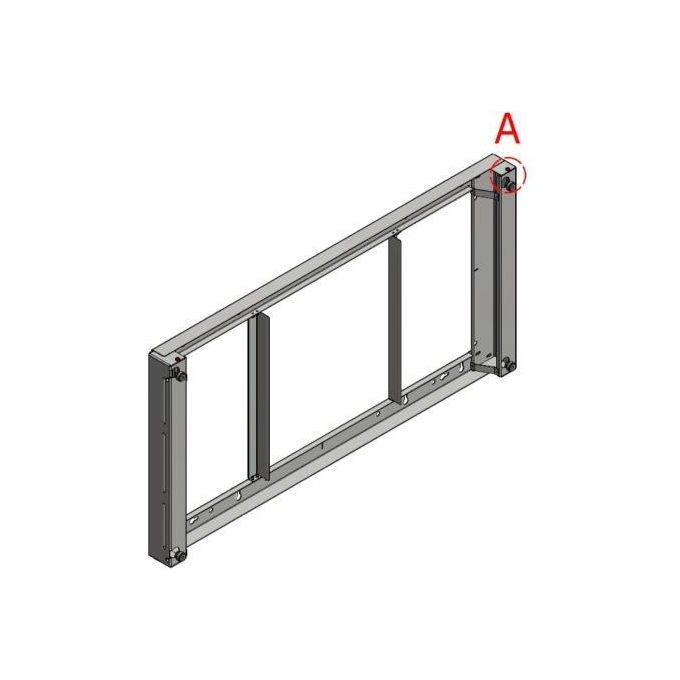 ITB PM5752 Supporto a Parete per TV 55'' Portata 63 Kg Distanza dal Muro 9,4 cm colore Nero