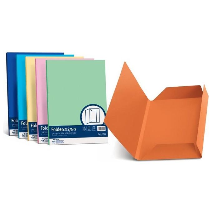 Cartotecnica Favini Cf25 cartelline 3 Lembi Pistacchio
