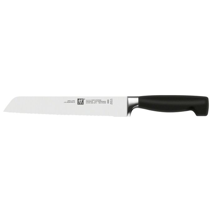 ZWILLING 35145-000-0 Serie VIER STERNE Set di Coltelli con Ceppo 7 Pezzi Tecnologia KIS FRIODUR Acciaio Inox colore Simil-Frassino