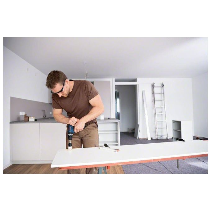 Bosch PROFESSIONAL 06019J9002 GSB 12V-35 Trapano-avvitatore con Percussione 12V 2 Velocita' 1750 giri-min 35 Nm Mandrino 10 mm Luce LED colore Nero Blu Rosso
