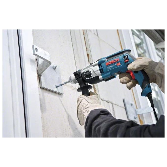 Bosch Professional 060117B400 GSB 20-2 Trapano a Percussione 850 W Mandrino 13 mm 0-800-2600 giri min 0-17000-51000 colpi min peso 2.88 Kg colore Nero