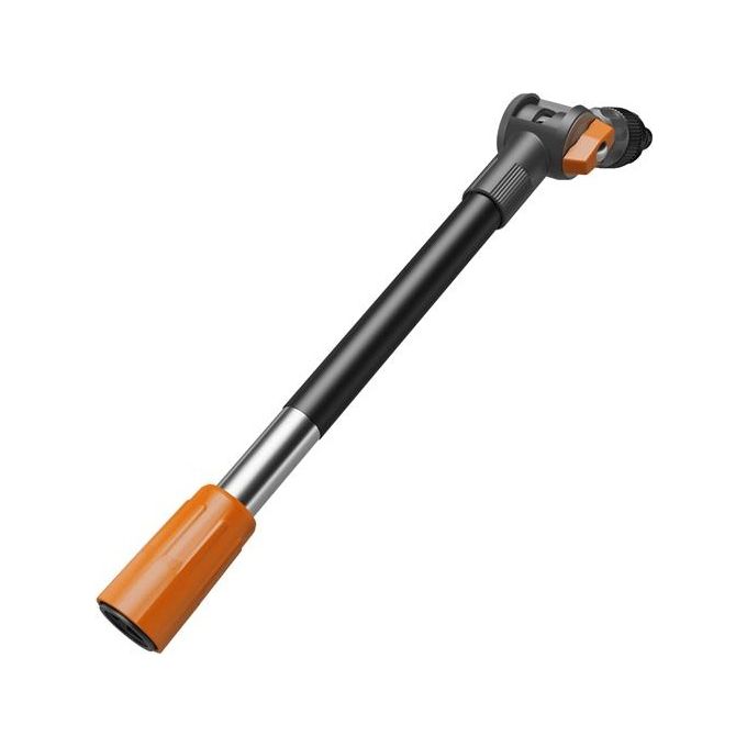 GARDENA 18806-20 Cleansystem Manico Flex Prolunga per Pulizia Superfici Difficili da Raggiungere Lunghezza 53 cm Angolo Regolabile 45° colore Grigio Arancione