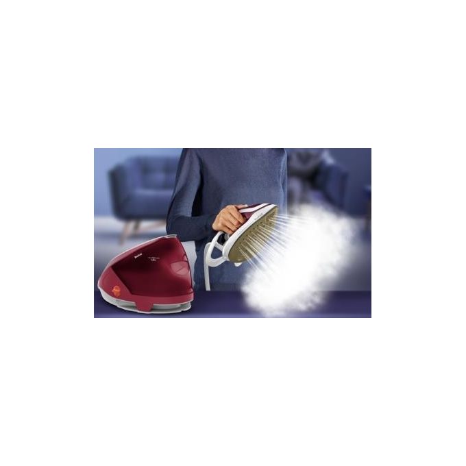 Tefal GV9220 Stazione da stiro a vapore 2600 W con piastra Durilium AirGlide Autoclean Borgogna Bianco colore Borgogna Bianco