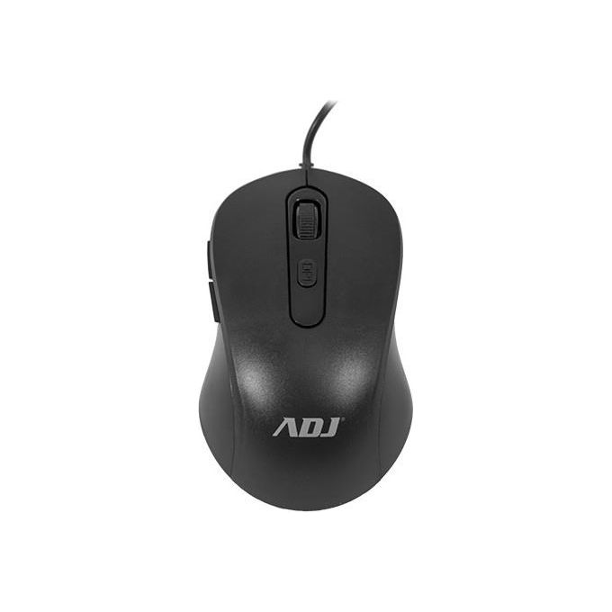 Adj KIT_ Desktop KT108 Pure Evo Tastiera e Mouse con Filo 6D Ergonomico Nero