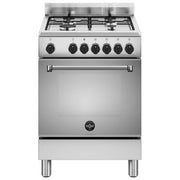 La Germania AMN664EXV-24 Cucina Libera Installazione 60 cm 4 Fuochi Gas Forno Elettrico Ventilato 56 L Classe A (85x60x60 cm) colore Inox