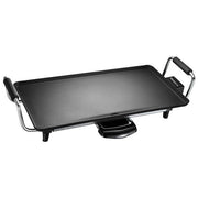 Melchioni 118380037 Atena Piastra Teppanyaki 2000 W Superficie Antiaderente 43x23 cm con Termostato Regolabile colore Nero