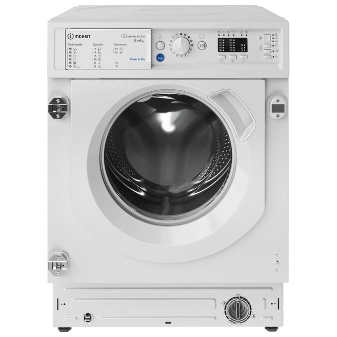 Indesit BIWDIL861485EU Lavasciuga da incasso 8-6 Kg 1400 rpm Classe D Inverter Pannellabile (81,5x59,5x54,5 cm) colore Bianco