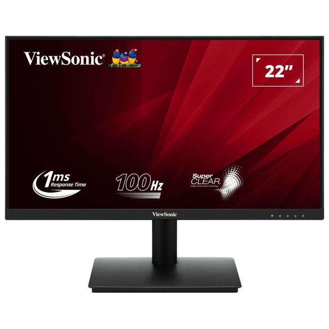 ViewSonic VA220-H Monitor PC 22'' Full HD 1920x1080 LED VA 100 Hz 250 cd-m² HDMI VGA colore Nero