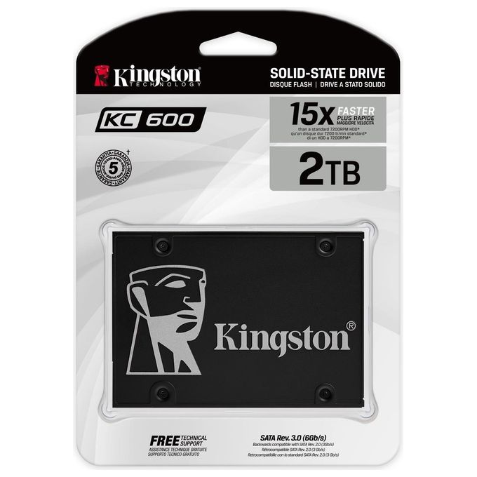 Kingston Technology Kc600 Solid State Drive 2,5'' 2048Gb Serial Ata III 3d Tlc