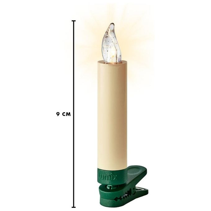 Krinner 75532 Lumix Superlight Mini Ghirlanda LED 6 pezzi 5 livelli di luminosita' timer 4h colore Avorio