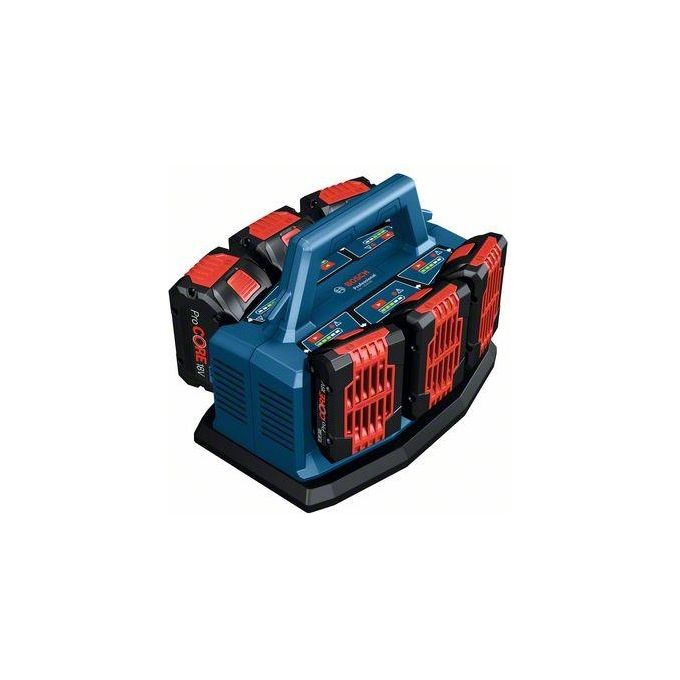 Bosch 1 600 A01 U9L GAL 18V6-80 Professional Caricatore per batteria 6 vani 8 A 14.4 - 18 V colore Blu