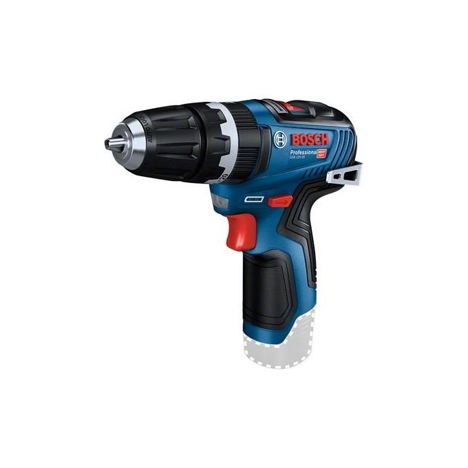 Bosch PROFESSIONAL 06019J9002 GSB 12V-35 Trapano-avvitatore con Percussione 12V 2 Velocita' 1750 giri-min 35 Nm Mandrino 10 mm Luce LED colore Nero Blu Rosso