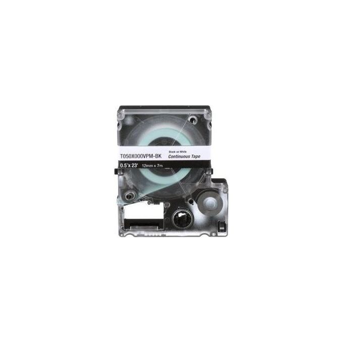 Panduit T038X000VPM-BK Cassetta a Nastro Continuo per Etichettatrice in Vinile Nastro 9,6 mm x 7,6 m colore Nero