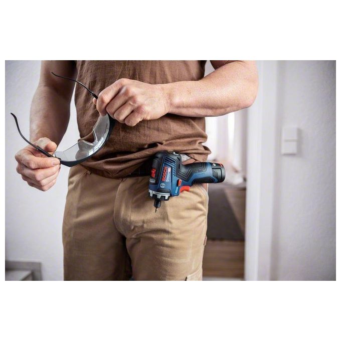 Bosch 0 601 9J9 101 GSR 12V-35 HX Professional Cacciavite elettrico Motore Senza Spazzola 1750 Giri-min 35 Nm Batteria 12V 3 Ah colore Nero Blu Rosso