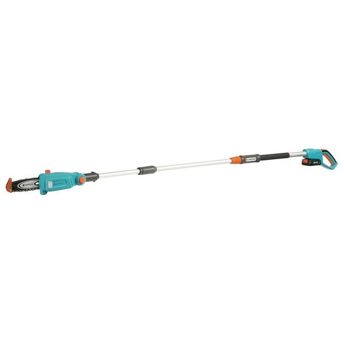 Gardena 14770-20 Tagliasiepi Telescopico A Batteria THS 42-18V P4A Set Pronto All'Uso Lama 42 cm Asta Telescopica fino a 4 m Batteria 18V POWER FOR ALL Inclusa colore Nero