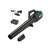 Gardena 14890-20 PowerJet 18V Soffiatore a Batteria Velocita' Regolabile 7,9 m³-min 100 km-h con Batteria PBA 18V-45 e Caricabatteria AL 1810 CV colore Blu