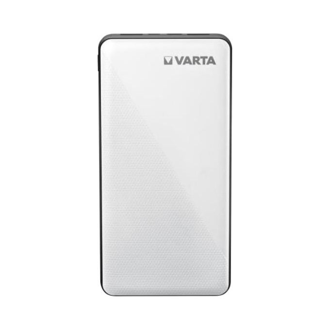 Varta 57978 101 111 Energy Powerbank 20000 mAh Tecnologia LiPo 3 Uscite USB (USB-A, USB-C, Micro-USB) colore Nero Bianco
