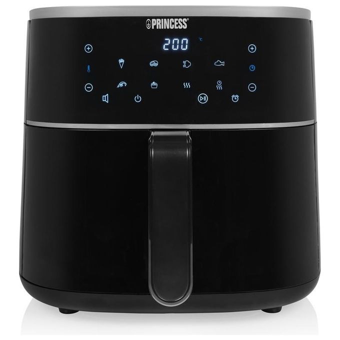 Princess 01.182244.01.001 Friggitrice ad aria 6 L 1500 W 6 programmi display LED touch colore Nero