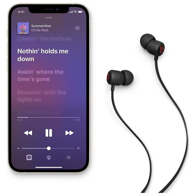 Beats MYMC2ZM-A Flex Auricolari In-Ear Wireless Bluetooth Classe 1 Chip Apple W1 12 ore autonomia colore Nero