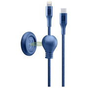 Cellular Line Click Cable Usb-C a Lightning Cavo Usb da Comodino Blu