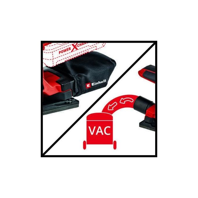 Einhell TC-OS 18-187 LI SOLO Power X-Change Levigatrice Orbitale a Batteria 18V 187mm Solo Corpo Macchina colore Nero