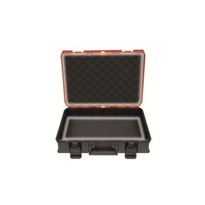 Einhell 4540011 E-Case S-F Valigetta con Inserti in Schiuma Capacita' 25 Kg Impilabile con Attacco per Lucchetto colore Nero