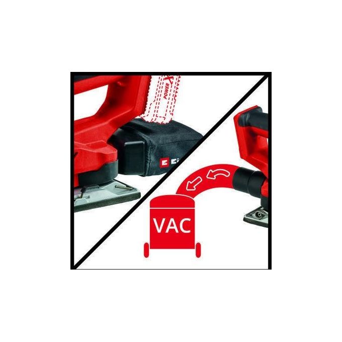 Einhell TE-OS 18-230 LI SOLO Levigatrice Orbitale a Batteria 18V 230x115mm Power X-Change colore Nero Rosso