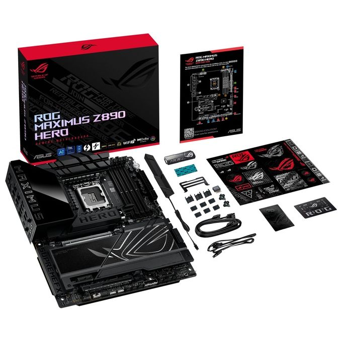 ASUS 90MB1ID0-M0EAY0 ROG Maximus Z890 Hero Scheda Madre ATX Socket LGA 1851 DDR5 Wi-Fi 7 6 M.2 colore Nero