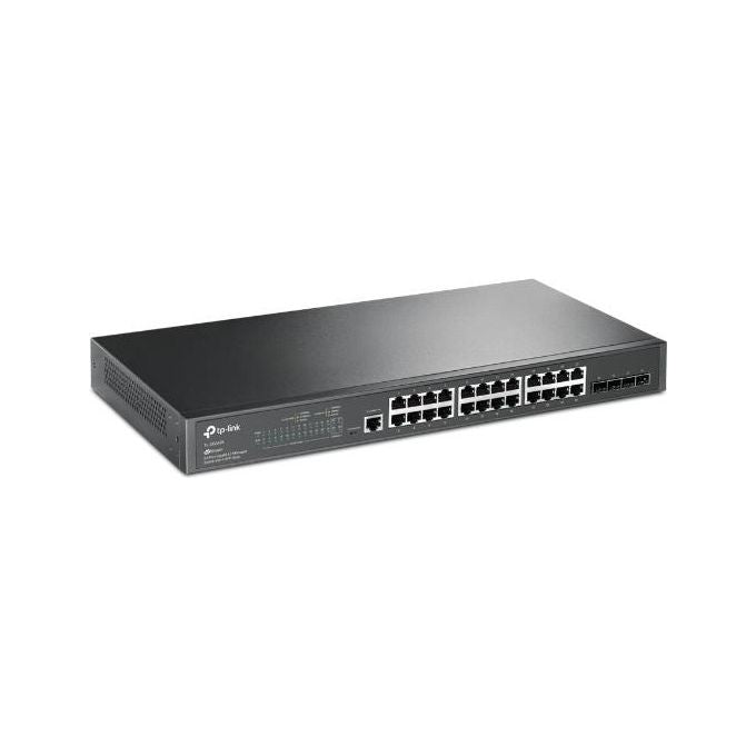 TP-Link SG3428 Omada Switch Gestito L2-L3 24 porte Gigabit Ethernet 4 slot SFP 56 Gbps Fanless colore Nero
