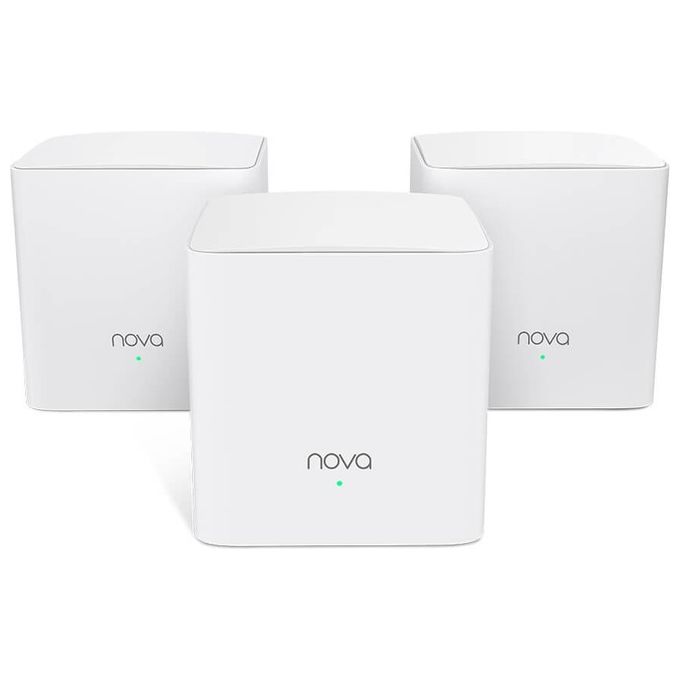 Tenda MW5G 3PK Sistema WiFi Mesh Dual Band AC1200 Fino a 325 m² 3 Pezzi 2 Porte Gigabit colore Bianco