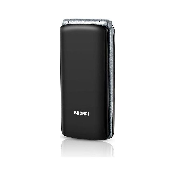 Brondi AMICO SINCERO Telefono Cellulare per Anziani a Conchiglia Display 2.4'' Doppia SIM Bluetooth Radio FM colore Nero