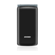 Brondi AMICO SINCERO Telefono Cellulare per Anziani a Conchiglia Display 2.4'' Doppia SIM Bluetooth Radio FM colore Nero