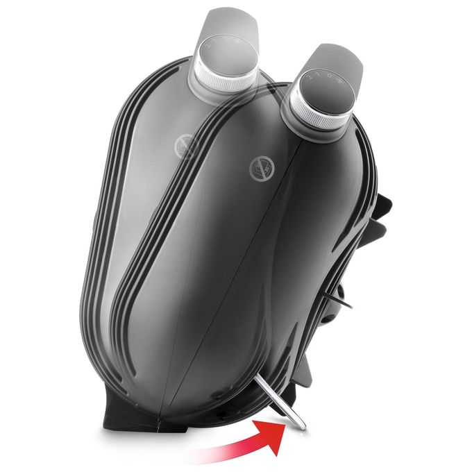 De'Longhi HFS30C24.DG Capsule Hobby Termoventilatore da Tavolo 2400W IP21 Protezione Antigelo Anti-ribaltamento colore Nero