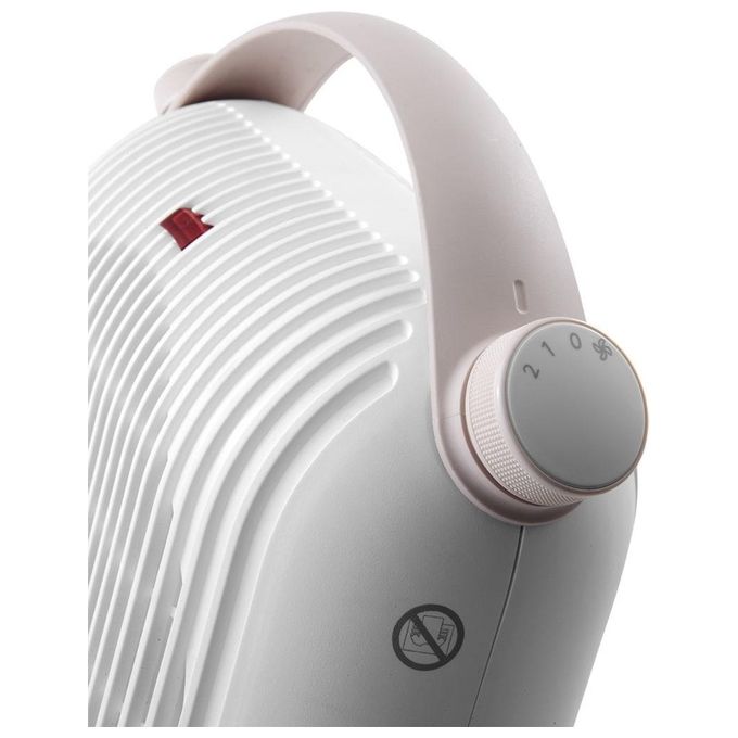 De'Longhi HFS30B24.W Capsule Hobby Termoventilatore da Tavolo 2400W 2 Livelli IP21 Termostato Regolabile colore Bianco