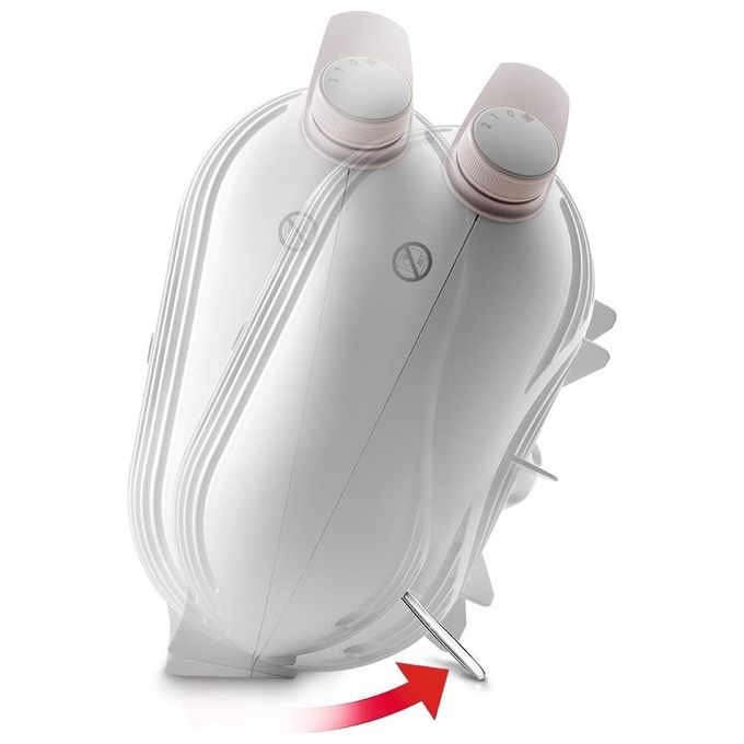De'Longhi HFS30B24.W Capsule Hobby Termoventilatore da Tavolo 2400W 2 Livelli IP21 Termostato Regolabile colore Bianco