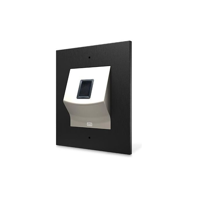 2N 916031 Access Unit 2.0 Lettore di Impronte Digitali Sensore Ottico IP54 IK08 PoE 12V colore Nero Nichel
