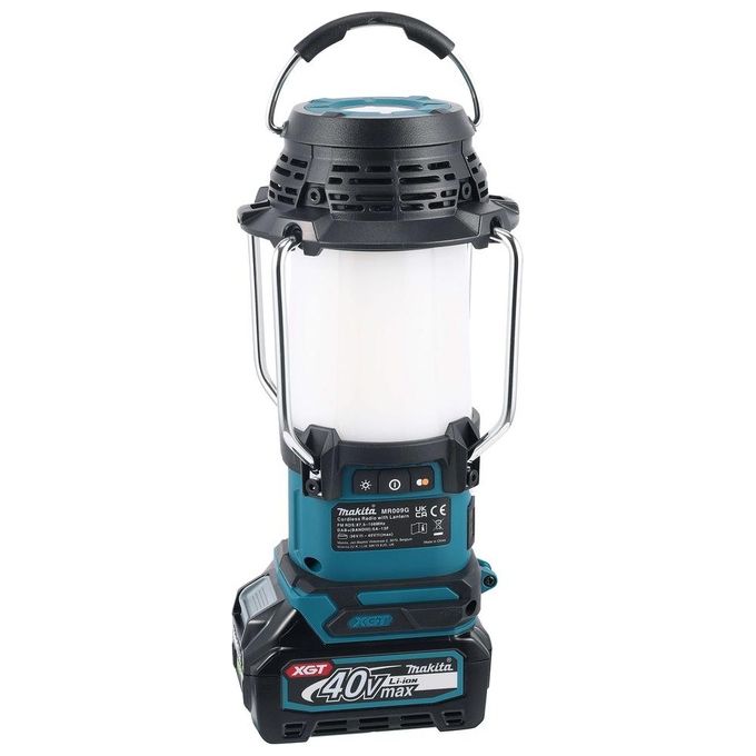 Makita MR009GZ Radio da cantiere con lanterna 40V Bluetooth DAB+ USB 360° IP65 colore Nero