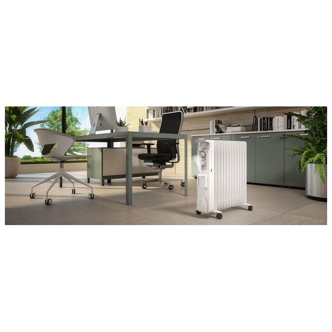 Olimpia Splendid 99298 Caldorad Humi 13 Radiatore ad Olio 2500W 13 elementi con Umidificatore integrato colore Bianco