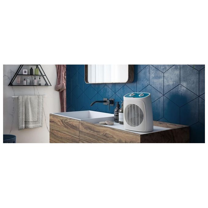 Olimpia Splendid 99293 Caldo Rock M Termoventilatore 2000W IP21 Protezione Bagno 2 Livelli Potenza colore Bianco