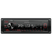 Kenwood KMM-DAB307AO Ricevitore Multimediale per Auto 1 DIN 200 W DAB+ USB Frontale LCD colore Nero