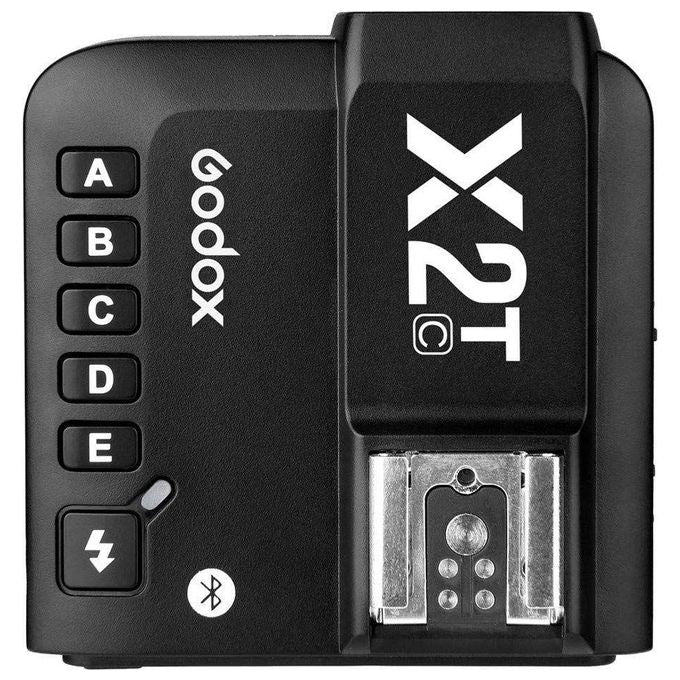Godox GODX2TCA X2T Trasmettitore Wireless TTL per Canon con Bluetooth HSS 32 Canali 5 Gruppi colore Nero