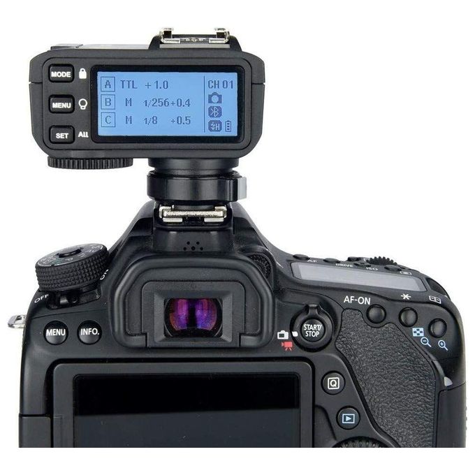Godox GODX2TCA X2T Trasmettitore Wireless TTL per Canon con Bluetooth HSS 32 Canali 5 Gruppi colore Nero