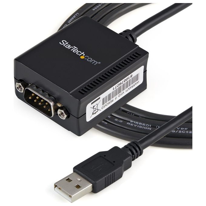 StarTech Cavo adattatore RS-232 USB FTDI a seriale 1 porta, con interfaccia COM