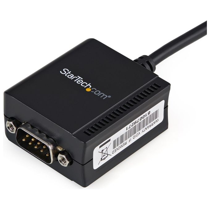StarTech Cavo adattatore RS-232 USB FTDI a seriale 1 porta, con interfaccia COM