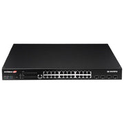 Edimax GS-5424PLX Switch Web Smart di Sorveglianza 24 Porte Gigabit PoE+ con 4 Uplink 10GbE SFP+ colore Nero