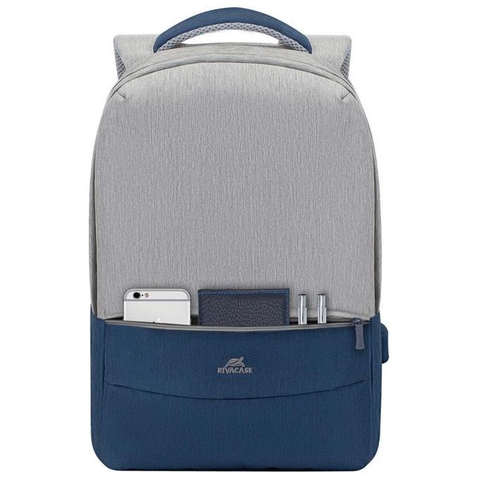 Rivacase 7562 Zaino per Notebook 15.6'' Grey Dark Blue